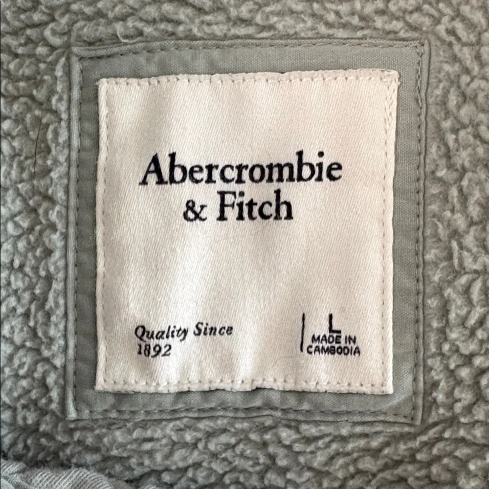 Abercrombie & Fitch Fleece Jacket Sweatshirt Size Large - Picture 5 of 6